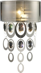 Parisienne 1 Light Wall Sconce In Silver Leaf