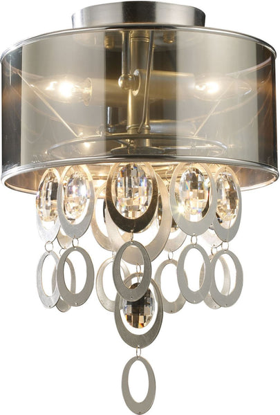 Parisienne 2 Light Wall Sconce In Silver Leaf