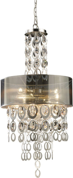 Parisienne 3 Light Pendant In Silver Leaf