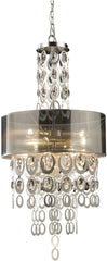 Parisienne 3 Light Pendant In Silver Leaf