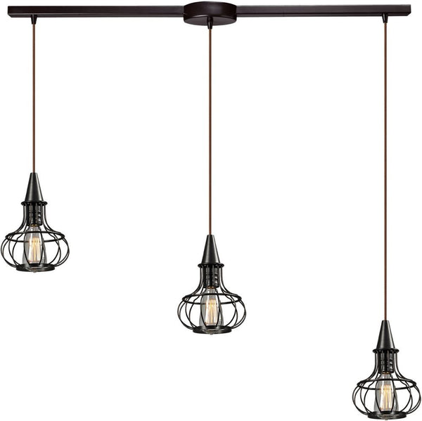 Yardley 3 Light Pendant In Oil Rubbed Bronze