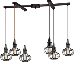 Yardley 6 Light Pendant In Oil Rubbed Bronze