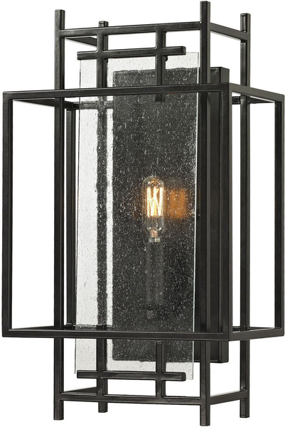 Intersections 1 Light Wall Sconce In Oil Rubbed Bronze