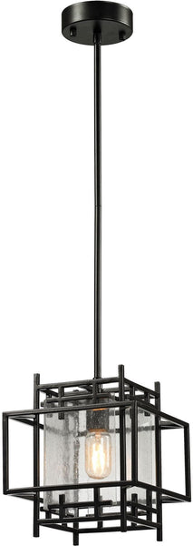 Intersections 1 Light Pendant In Oil Rubbed Bronze