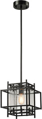 Intersections 1 Light Pendant In Oil Rubbed Bronze