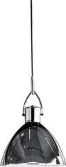 Veleta 1 Light Pendant In Chrome With Chrome Steel Shade