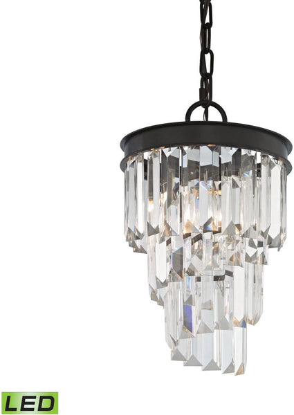 Palacial 1 Light Led Pendant In Oil Rubbed Bronze