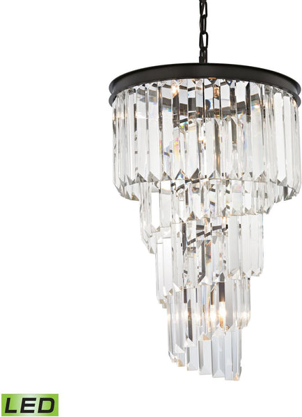 Palacial 6 Light Led Chandelier In Oil Rubbed Bronze