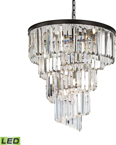 Palacial 9 Light Led Chandelier In Oil Rubbed Bronze