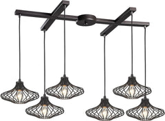 Yardley 6 Light Pendant In Oil Rubbed Bronze