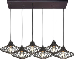 Yardley 6 Light Pendant In Oil Rubbed Bronze