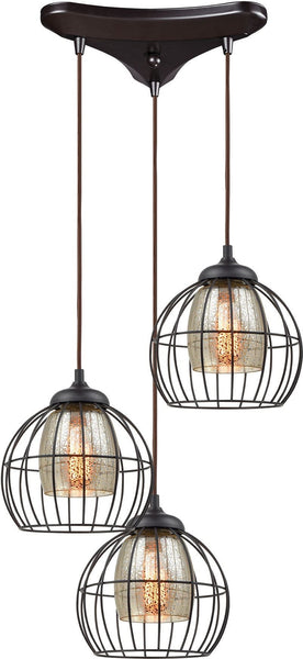 Yardley 3 Light Pendant In Oil Rubbed Bronze