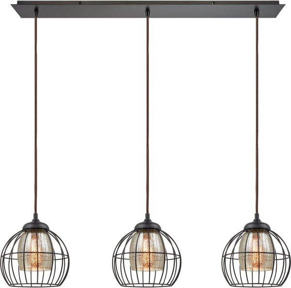 Yardley 3 Light Pendant In Oil Rubbed Bronze