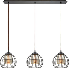 Yardley 3 Light Pendant In Oil Rubbed Bronze