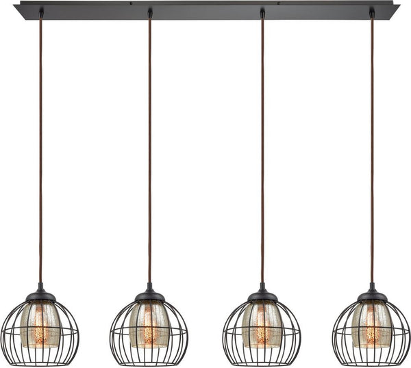 Yardley 4 Light Pendant In Oil Rubbed Bronze