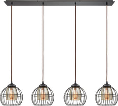 Yardley 4 Light Pendant In Oil Rubbed Bronze