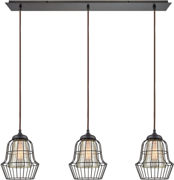 Yardley 3 Light Pendant In Oil Rubbed Bronze