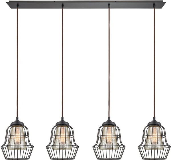 Yardley 4 Light Pendant In Oil Rubbed Bronze