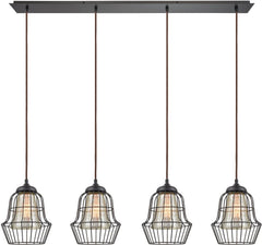 Yardley 4 Light Pendant In Oil Rubbed Bronze