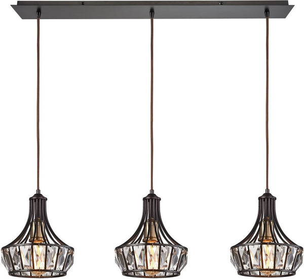 Yardley 3 Light Pendant In Oil Rubbed Bronze