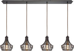 Yardley 4 Light Pendant In Oil Rubbed Bronze