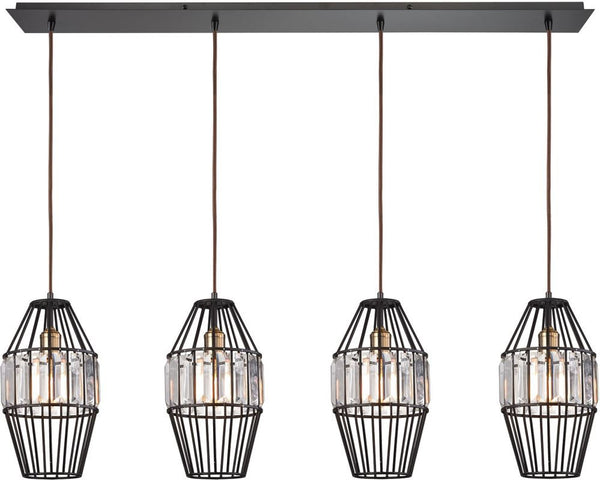 Yardley 4 Light Pendant In Oil Rubbed Bronze