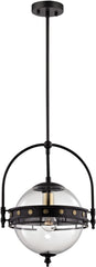 Encompass 1 Light Pendant In Oil Rubbed Bronze and Clear Glass