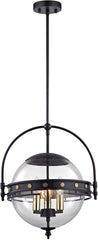 Encompass 3 Light Pendant In Oil Rubbed Bronze and Clear Glass