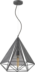 Geoweb 1 Light Pendant In Urban Concrete