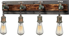 Jonas 4 Light Vanity In Weathered Multitone