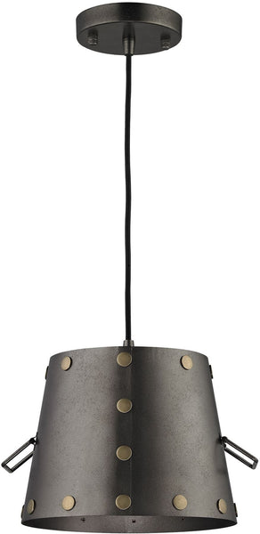 Ephrata 1 Light Pendant In Weathered Iron