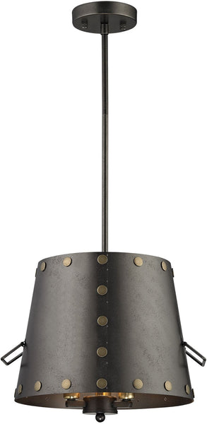 Ephrata 3 Light Pendant In Weathered Iron