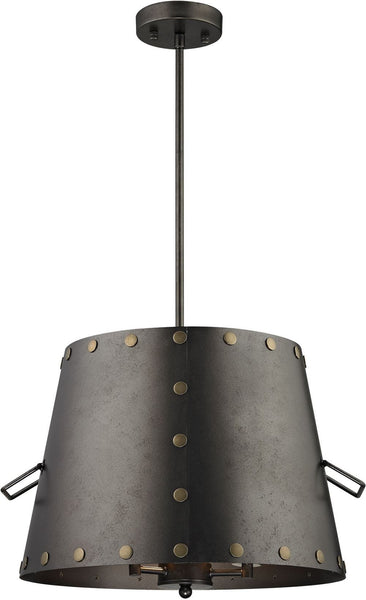 Ephrata 3 Light Pendant In Weathered Iron