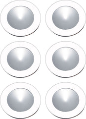 Polaris 6 Piece Led Puk Light Kit In White With Driver and Harness