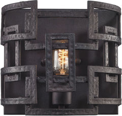 Garriston 1 Light Wall Sconce In Clay Iron