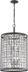 Nadina 4 Light Chandelier In Silverdust Iron