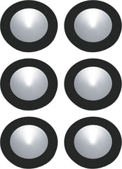 Polaris 6 Piece Led Puk Light Kit In Black With Driver and Harness
