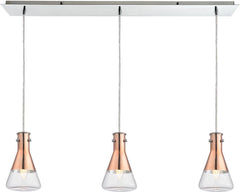 Olean 3 Light Pendant In Polished Chrome