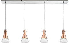 Olean 4 Light Pendant In Polished Chrome
