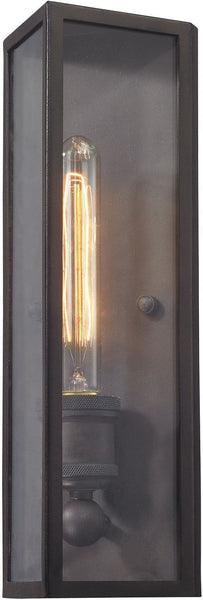 Chasebrook 1 Light Wall Sconce In Clay Iron