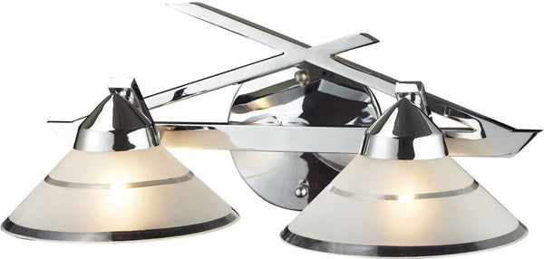 Refraction 2 Light Vanity In Polished Chrome