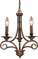 Gloucester 3 Light Chandelier In Weathered Bronze