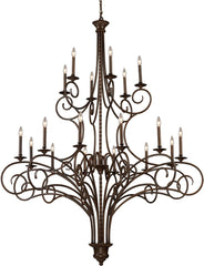 Gloucester 18 Light Chandelier In Weathered Bronze