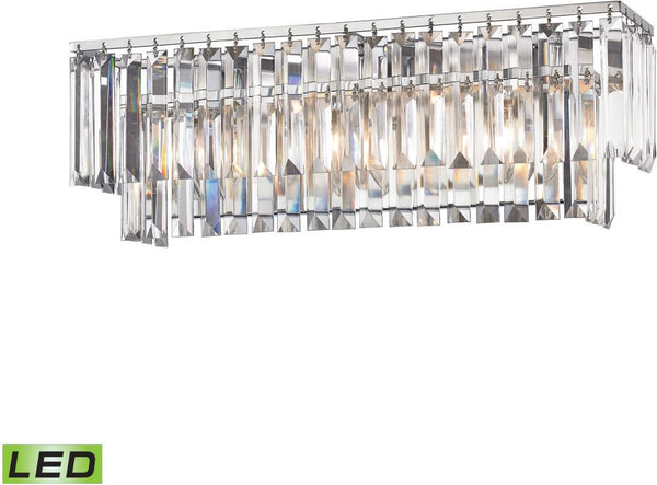 Palacial 3 Light Led Vanity In Polished Chrome
