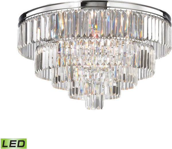 Palacial 6 Light Led Chandelier In Polished Chrome
