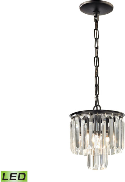 Palacial 1 Light Led Pendant In Oil Rubbed Bronze