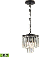 Palacial 1 Light Led Pendant In Oil Rubbed Bronze