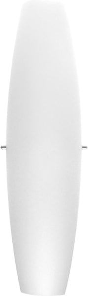Boah 2 Light Sconce In Chrome With White Opal Glass
