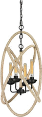 Pearce 4 Light Chandelier In Matte Black