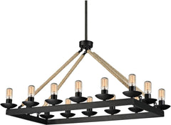 Pearce 14 Light Chandelier In Matte Black